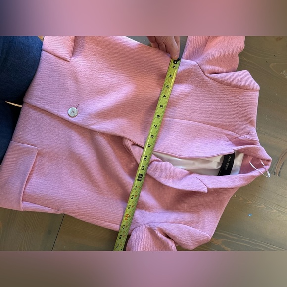 Zara Pink Blazer Coat Size XS - Picture 8 of 9